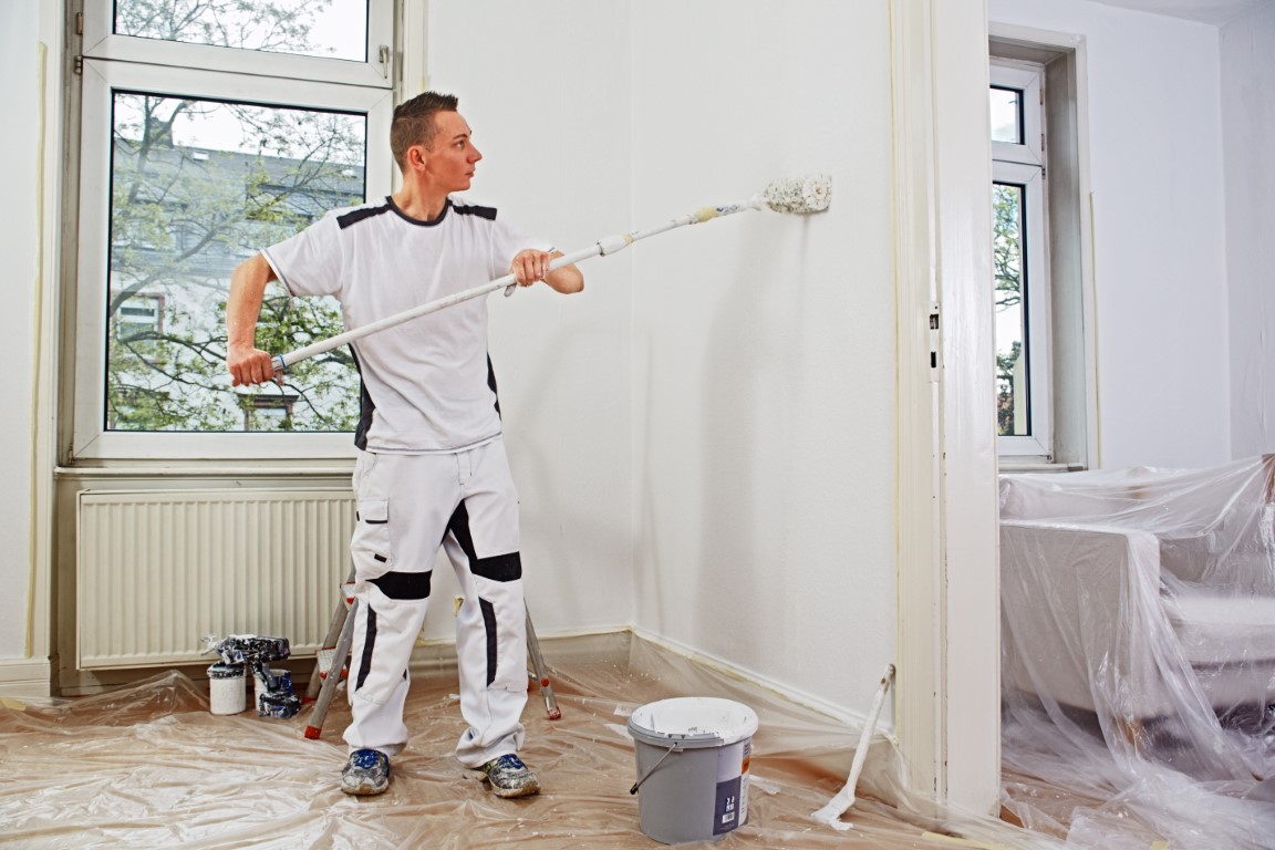 professional painter at work